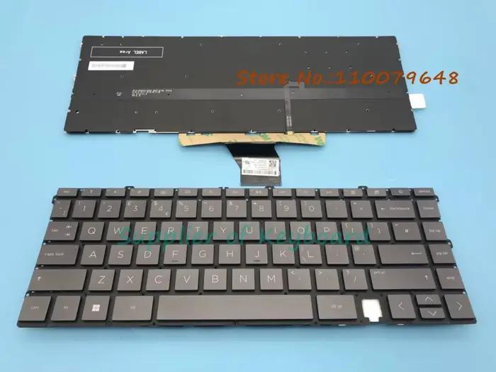 Nouveau clavier anglais pour ordinateur portable HP Envy 13-AY 13-AY0000 13-AY0007CA 13-AY0008CA 13-AY0055CL rétro-éclairé argent/bleu foncé