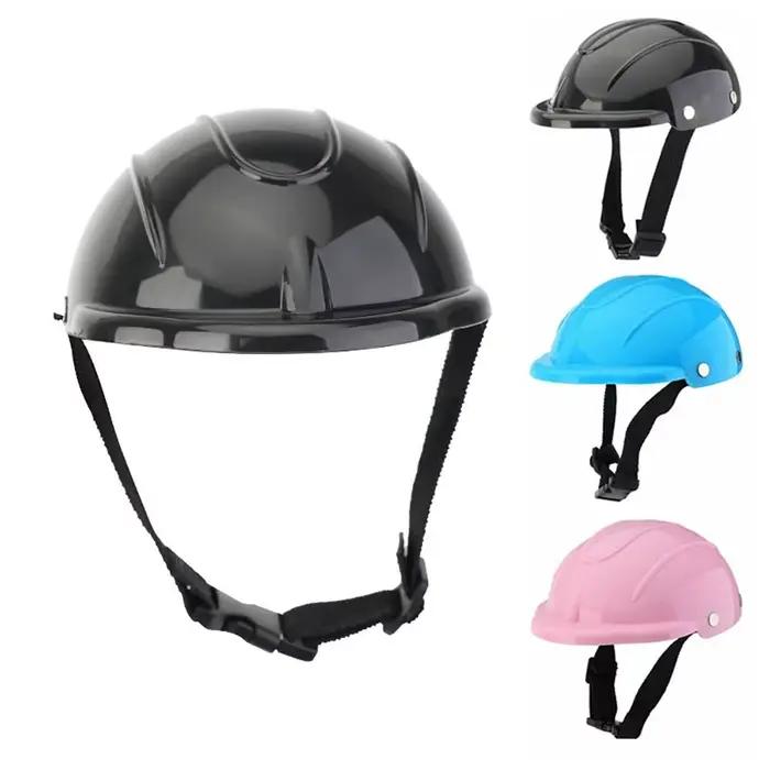 Casques pour chiens de compagnie, couvre-chef de moto pour animaux de compagnie, casque de sécurité réglable pour chiot, Locomotive pour animaux de compagnie, beaux accessoires pour chiens