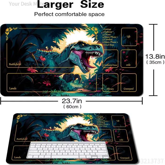 Tapis de jeu MTG Guerrier Blindé en argent antidérapant et durable pour Magic The Gathering occasions spéciales et cadeaux personnalisés