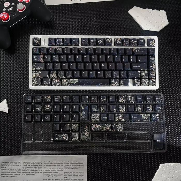 Clavier mécanique, touches de clavier en forme de fleur