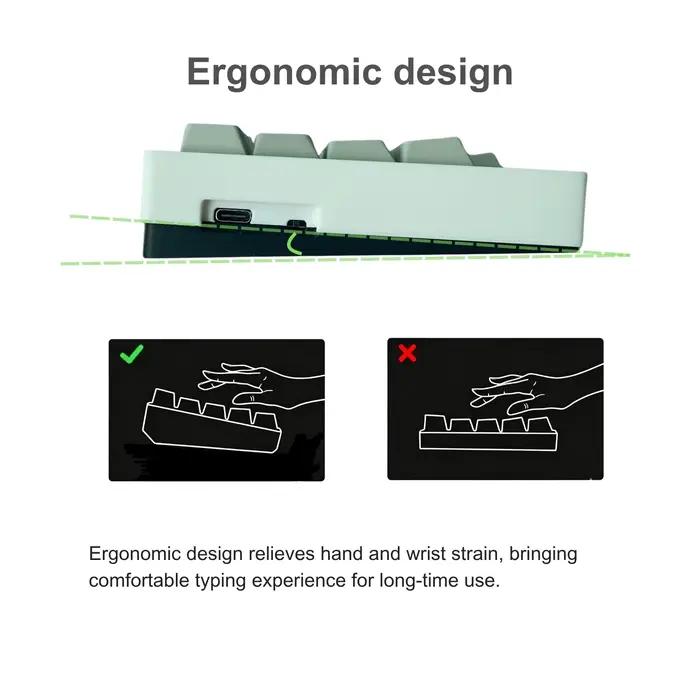 Clavier mécanique ergonomique divisé WHKB