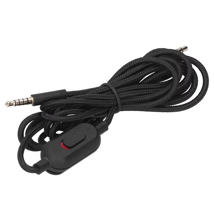 Câble audio pour casque de jeu avec contrôle du volume et du microphone pour Logitech G233 G433 GPROX