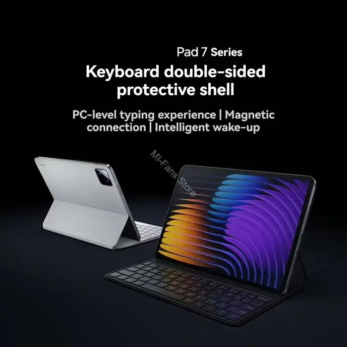 Étui clavier 100% original MIJIA Pad 7 pour Xiaomi Pad 7/7 Pro 11,2 pouces, réveil intelligent, sans fil, magnétique, protection en PU