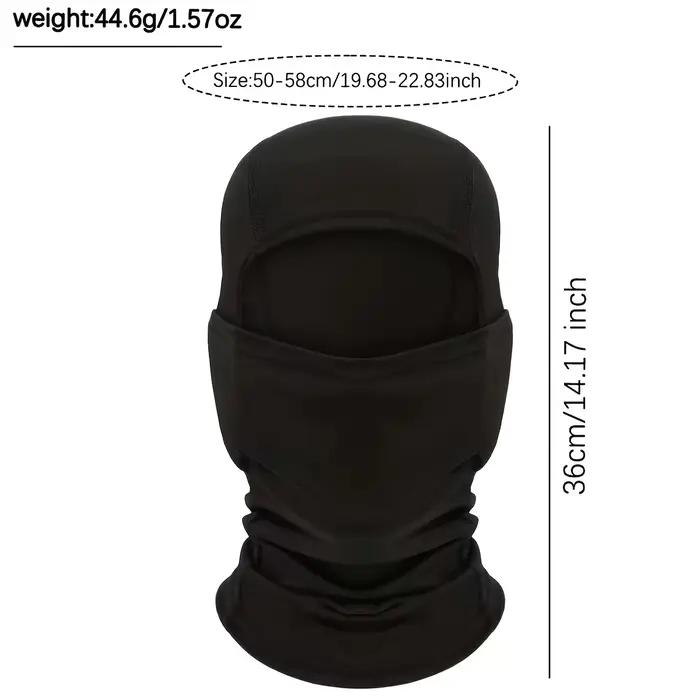 [SHIESTY Balaclava Hat] - Conception respirante en soie glacée et motif Grimace, idéale pour les sports de plein air, les couvre-chefs et les masques de ski