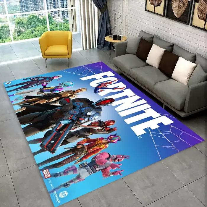 F-Fortnites Tapis de jeu de dessin animé pour salle de jeux