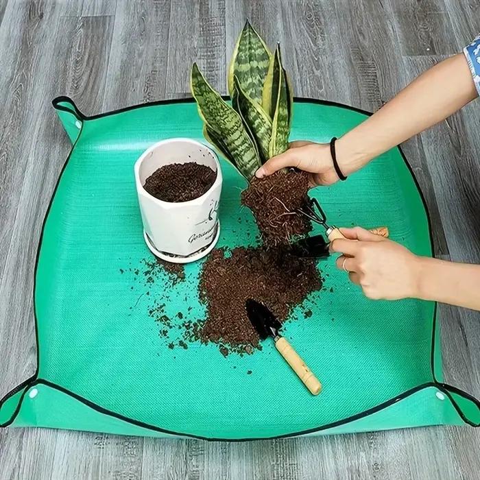 1 pièces tapis de plantation 50 cm -100 cm tapis d'empotage de jardinage pliable plante de jardin Pot de fleur transplantation tapis imperméables