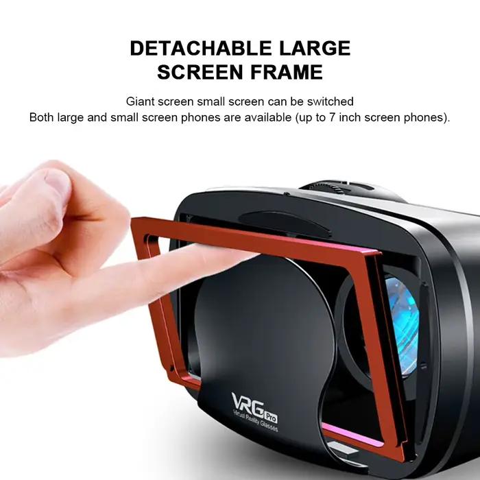 Lunettes 3D VR pour Smartphones, Immersion Totale, Visionnage Films et Jeux Vidéo, Design Ergonomique, Support 7 Pouces, Compatible Multiples Marques, Occasions Spéciales