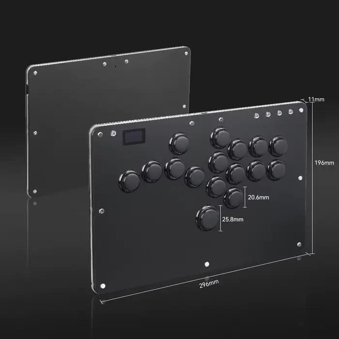 Haute42 Joystick Arcade contrôleur sans levier Hitbox Fightstick pour PC/ Ps4/ps5/Steam Fight Stick Arcade Hitbox contrôleur