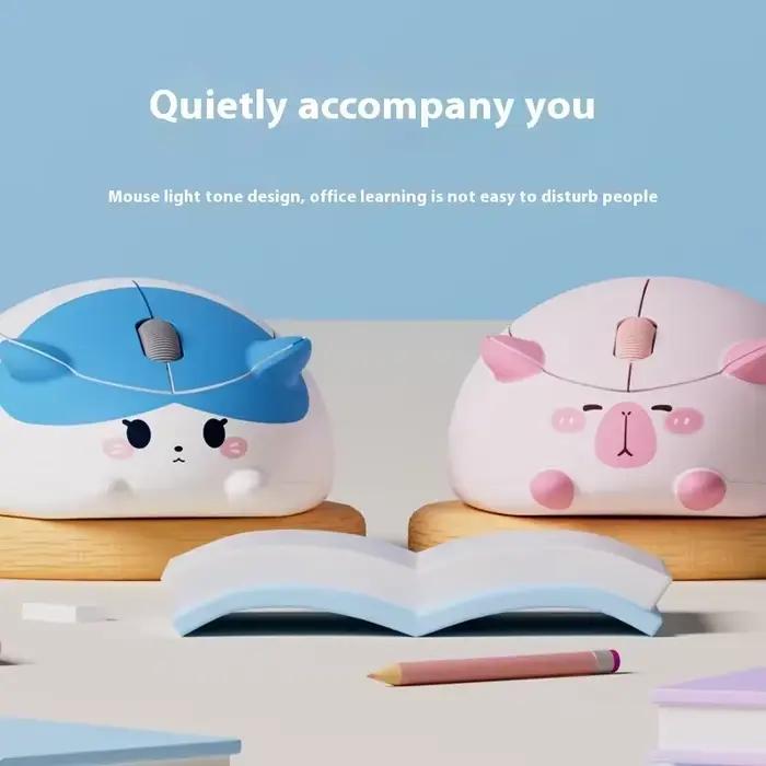 Souris sans fil Calico Cat 2.4G Bluetooth double mode