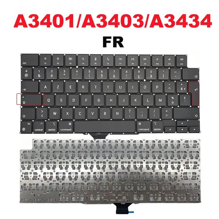 Clavier d'ordinateur portable d'origine A2681 A2941 A3113 A3114 A3401 A3403 A3434 pour MacBook Air 13