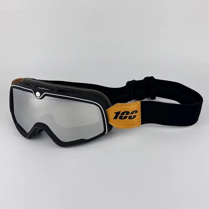 Lunettes de moto rétro lunettes de ski en plein air Motocross lunettes de soleil casque équitation course café course VTT ATV