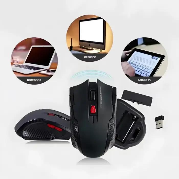 Mini souris 2.4G récepteur USB sans fil 1600DPI