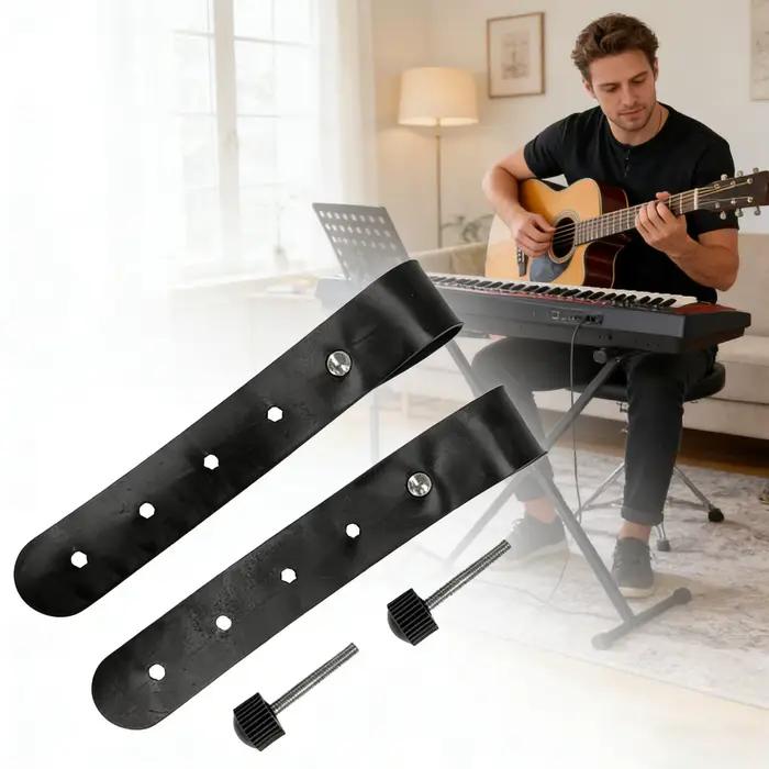 2 Sangles de fixation pour clavier pliable en PU