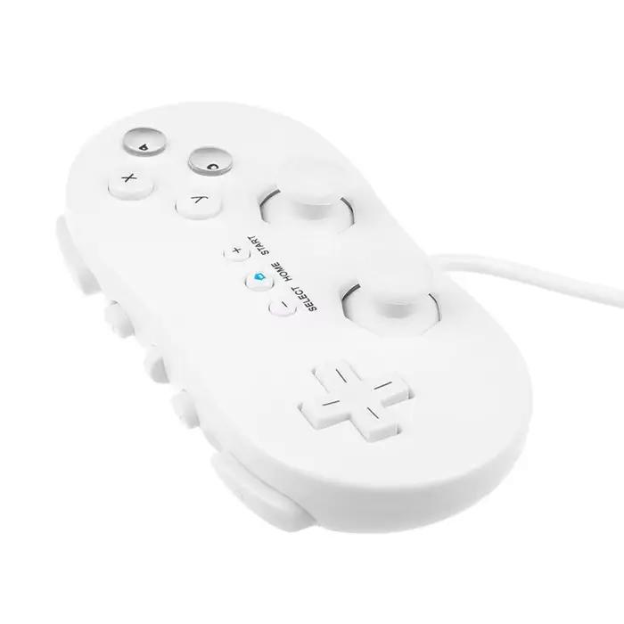 Manette filaire classique pour Nintendo Wii et Wii U joystick analogique compatible avec WiiWare et console virtuelle jeux confortable pour longues sessions de jeu