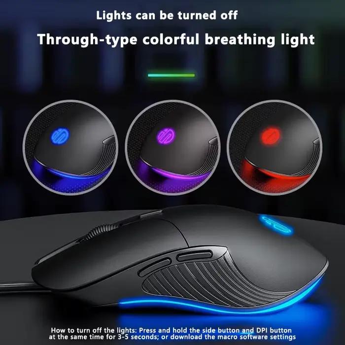 Souris filaire USB B2 pour PC et lapmédication