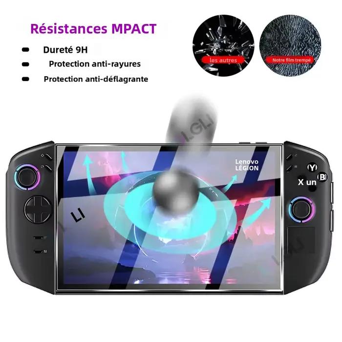 Kit d'accessoires 3 en 1 pour Lenovo Legion Go 2 coque de protection verre trempé écran sac de transport dur et doublure intérieure douce pour gamer voyage occaions spéciales