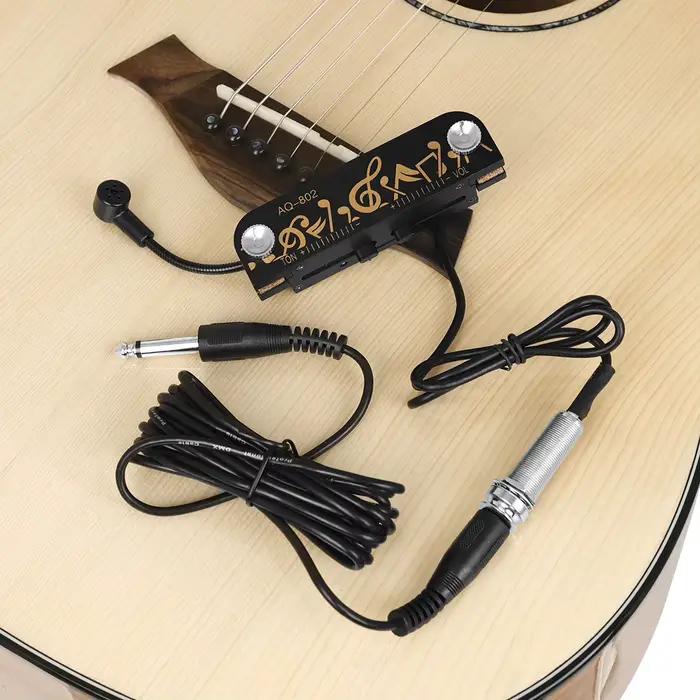 JEHQ Acoustic Soundhole 514-ups Intégré Actif 514-up Visible Haute et Basse Tension Réglage Acoustique