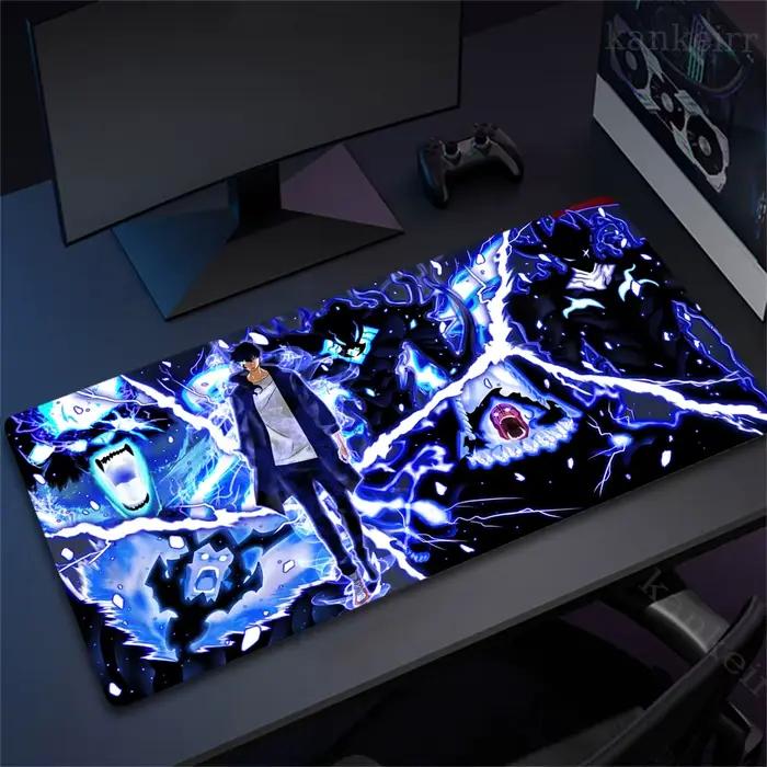 Solo Leveling Shadow King Mousepad HD Printing Computer Gamers Locking Edge Non-slip Mouse Pad XXL 90x40cm Keyboard PC Desk Mat