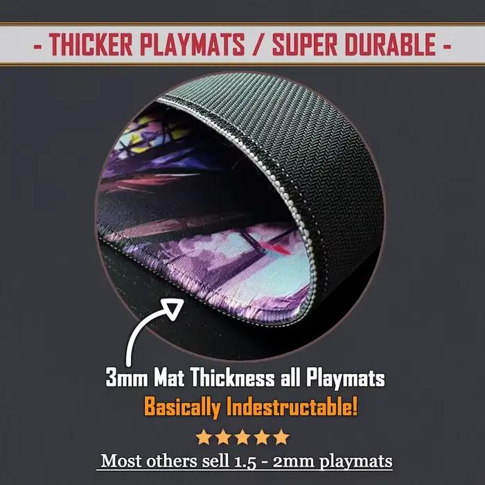 Tapis de jeu la paix n'a jamais une Option parodie Fan Art 24 × 14 pouces jeu drôle accessoire de jeu de cartes