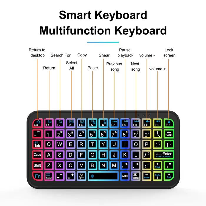 Clavier rétro4.2 sans fil pour tablette Android iOS Windows