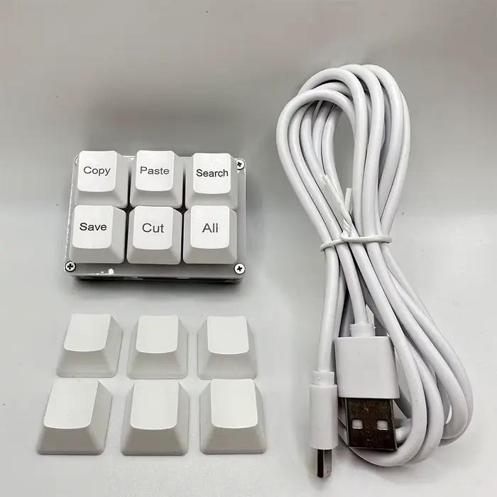 6 touches copier coller recherche sauvegarde clavier OSU à une main