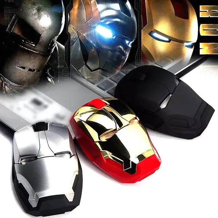 2025 Marvel Comics The Avengers Iron Man souris sans fil jeu muet bureau maison personnalité