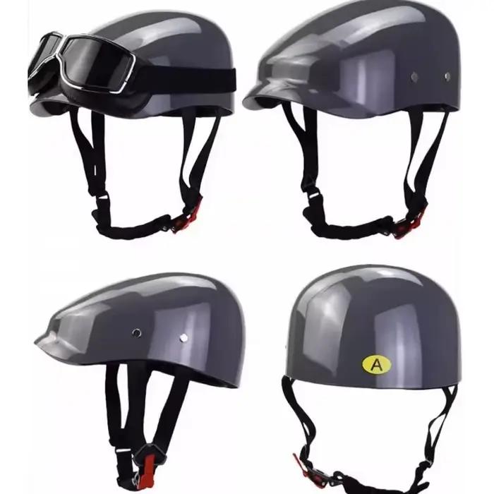 Casque de moto demi-coque respirant pour adultes, idéal pour le skateboard, pour hommes et femmes