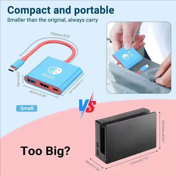 Station d'accueil Switch1 4K HDMI USB 3.0