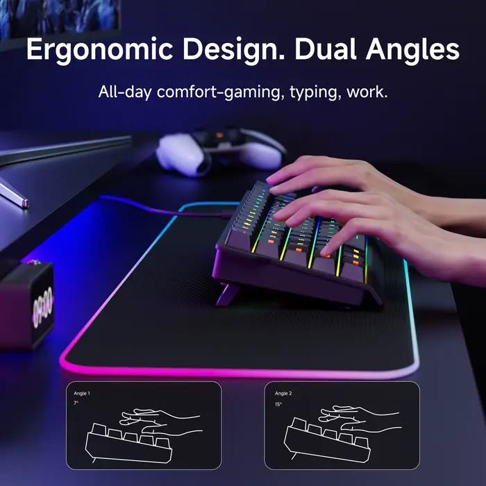 EWEADN Mini clavier de jeu à 61 touches