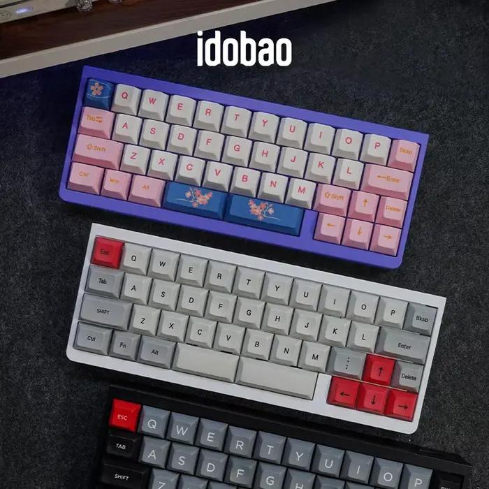 Clavier Idobao ID42 Blanc Filaire Mini Mécanique à Touches Interchangeables Multilingue Pour Jeu et Productivité