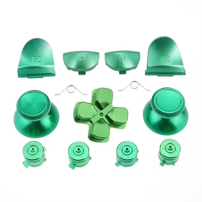 1 ensemble En Aluminium Métal Contrôleur Analogique Poignée et Boutons de Balle d-pad L1 R1 L2 R2 Déclencheur pour PS4