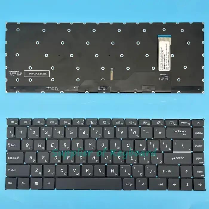 Nouveau clavier anglais/russe/italien/espagnol/français/arabe pour ordinateur portable MSI Prestige 15 A10SC MS-16S3 rétroéclairé