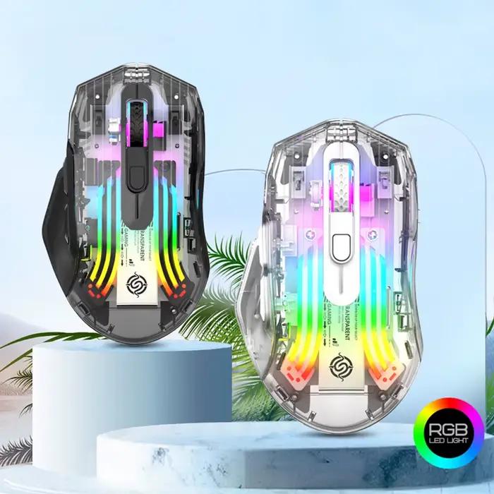 Souris de jeu sans fil Bluetooth 5.0/2.4G/USB-C