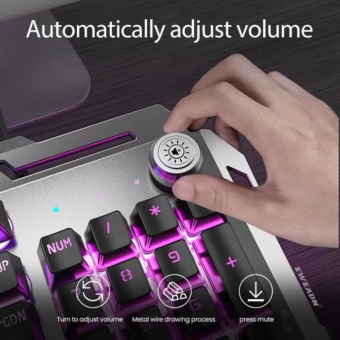 Clavier de jeu silencieux filaire EWEADN