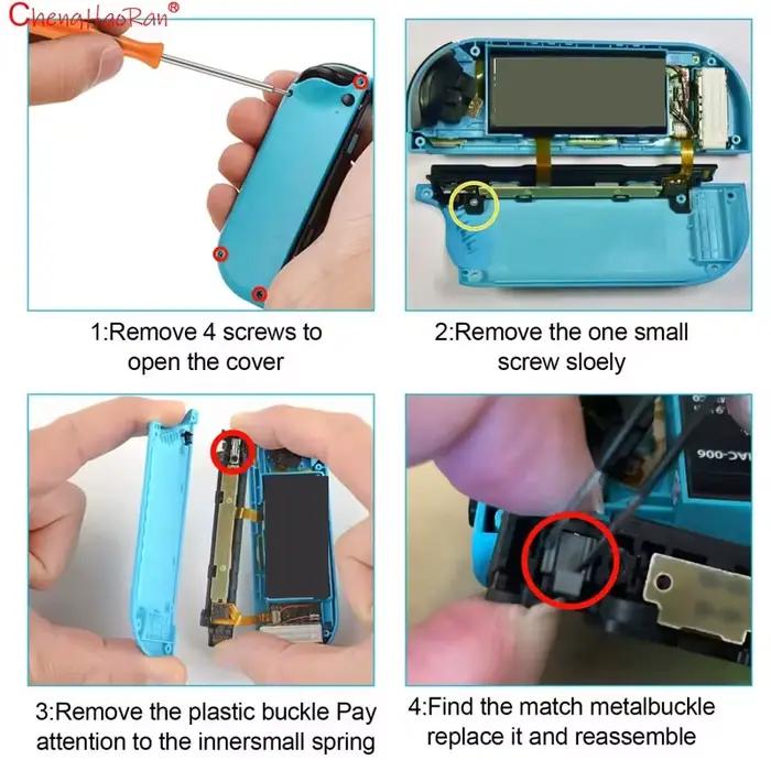 1 ensemble de pièces de réparation pour contrôleur Switch JOY-CON