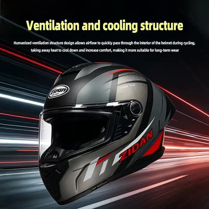 Casque intégral de moto allemand 505 Zidan Bullet, certifié 3C, universel quatre saisons pour moto et vélo électrique