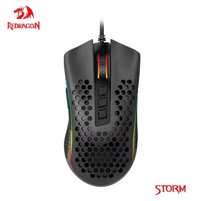 Redragon Tempête M808 USB filaire RGB Gaming Mouse 12400 DPI jeu programmable souris rétro-éclairage ergonomique