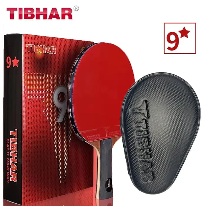 TIBHAR 6/7/8/9 étoiles raquette de Tennis de Table supérieure collant en caoutchouc carbone lame raquettes de Ping-Pong