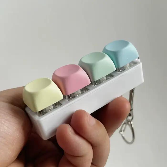 Relaxant 4/9 touches doigt clavier Keycap bouton décompression jouet soulagement du Stress Gadget pincement