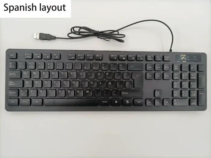 Allemand/espagnol//russe/arabe/français (AZERT) clavier filaire