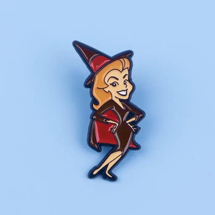 Collection de sorcières d'halloween, épingle à revers en émail, épingles, chapeaux, vêtements, sac à dos, décoration, bijoux, accessoires, cadeaux pour amis