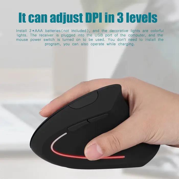 Souris sans fil 2.4GHz gaucher