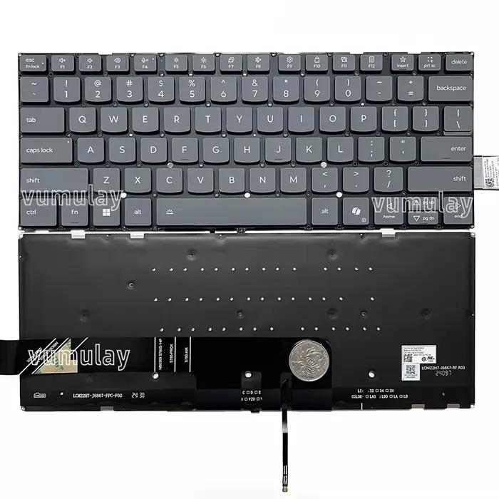 Clavier US/RU/UK pour Lenovo YOGA Slim 7 14AKP10 14ILL10 15IIL9 14Q8X9