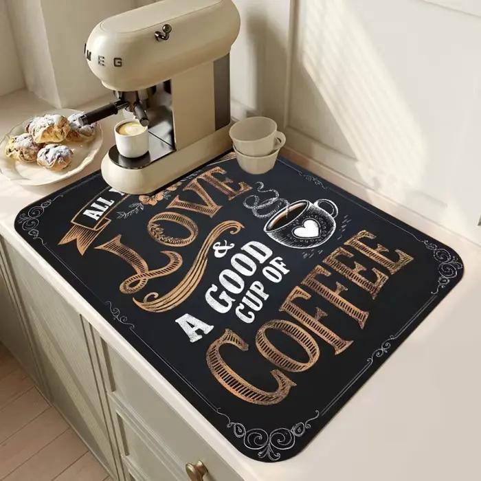 Polymères super absorbants pour la cuisine, napperon de proximité pour vaisselle à café, séchage rapide, tampon HODrain