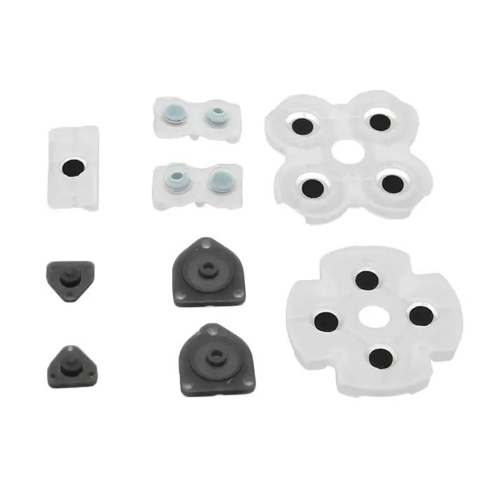 JCD pour PS4 JDM-001/011 contrôleur L1 R1 L2 R2 boutons de déclenchement bâton analogique 3D + Kit de tournevis à bouton en caoutchouc conducteur
