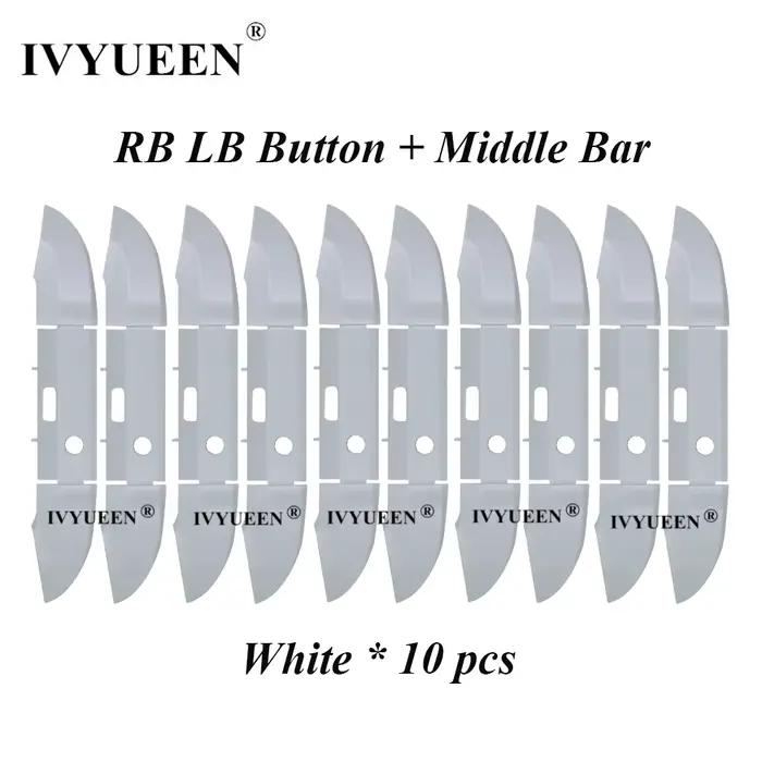 IVYUEEN 10 ensembles de boutons de pare-chocs RB LB blanc noir pour contrôleur XBox série S X déclencheur Surround Guide
