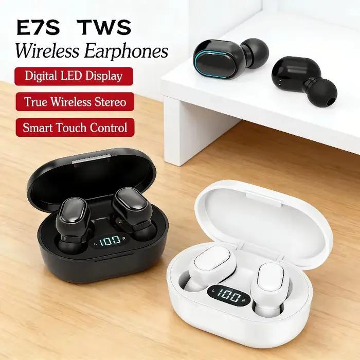 Casque Bluetooth sans fil E7S original avec micro