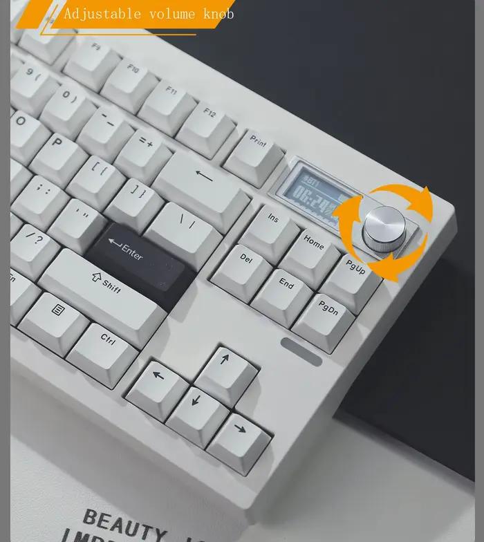 Clavier mécanique sans fil remplaçable à chaud