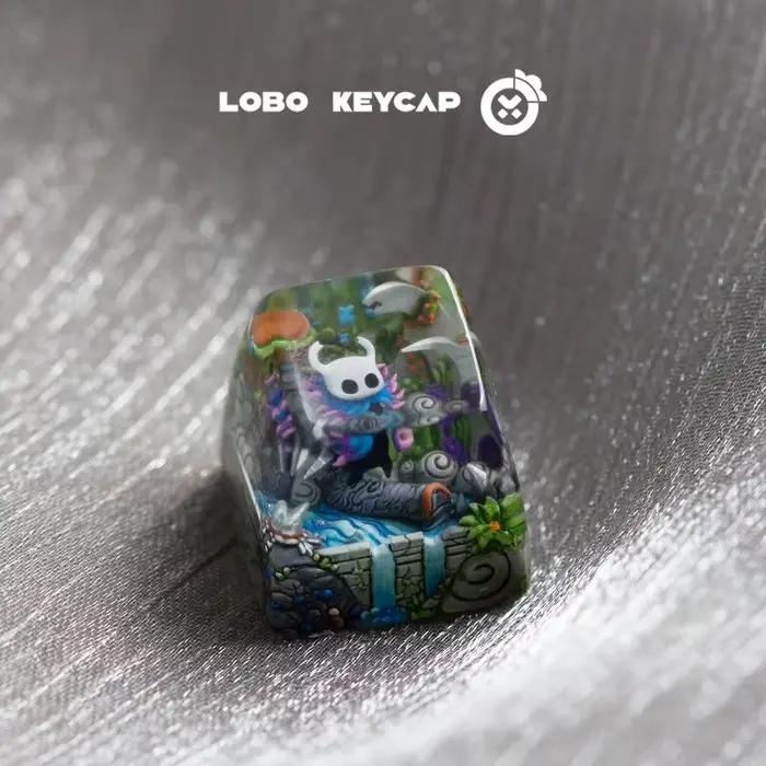 Creux chevalier jeu périphérique personnalisé résine Esc translucide Keycap clavier mécanique
