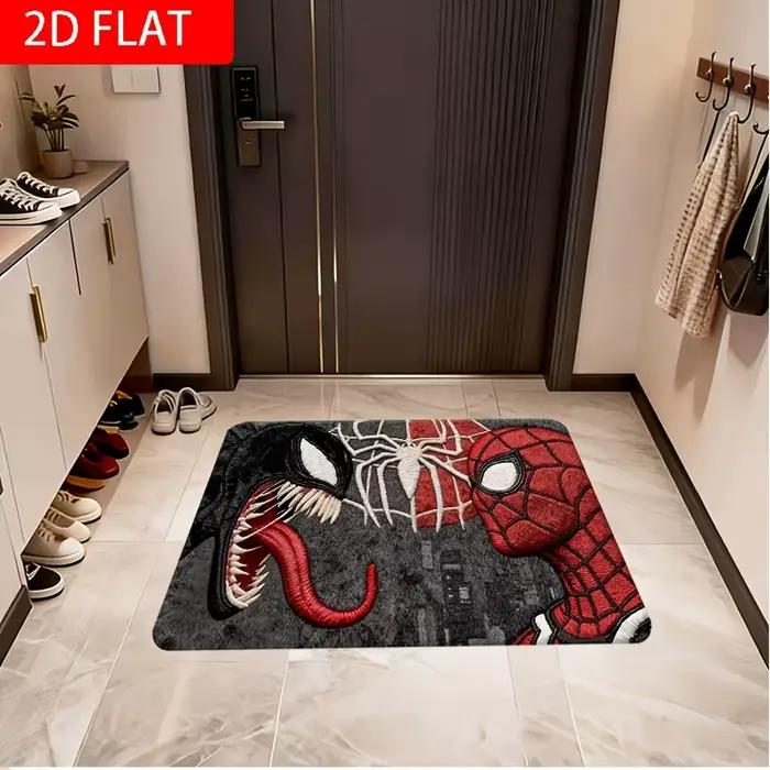 1pc Tapis MARVEL Spider-Man Venom adapté à une utilisation intérieure/extérieure